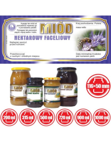 ETYKIETY NA MIÓD NEKTAROWY FACELIOWY 116x50 –...