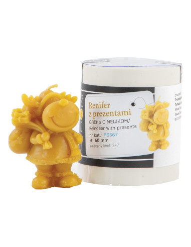 FORMA SILIKONOWA - RENIFER Z PREZENTAMI