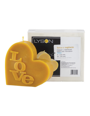 FORMA SILIKONOWA - SERCE Z NAPISEM "LOVE"