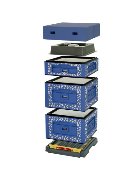 UL WIELKOPOLSKI OPTIMA, MALOWANY Z NADRUKIEM STOKROTKI - NIESKRĘCONY - CIEMNONIEBIESKI