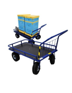 WÓZEK PASIECZNY PLATFORMOWY - ZE SKRĘTNYMI KOŁAMI