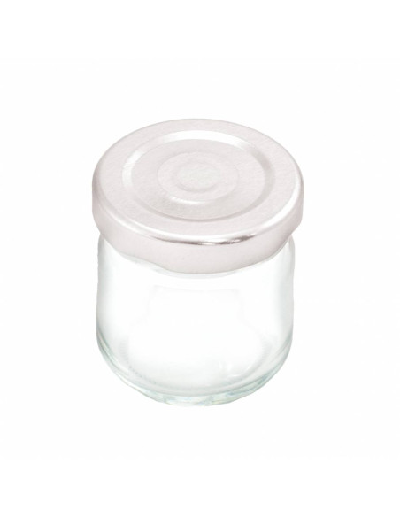 SŁOIK MINI 35 ML Z NAKRĘTKĄ SREBRNĄ - 1 SZT.