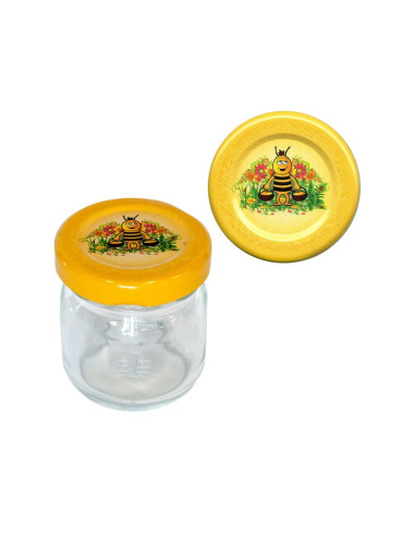 SŁOIK MINI 35 ML Z NAKRĘTKĄ BAJKOWĄ - 1 SZT.