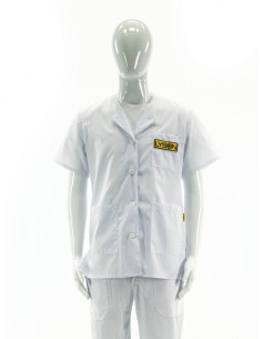 FARTUCH DO PRACOWNI, PRZCZELARSKI - BIAŁY - KRÓTKI