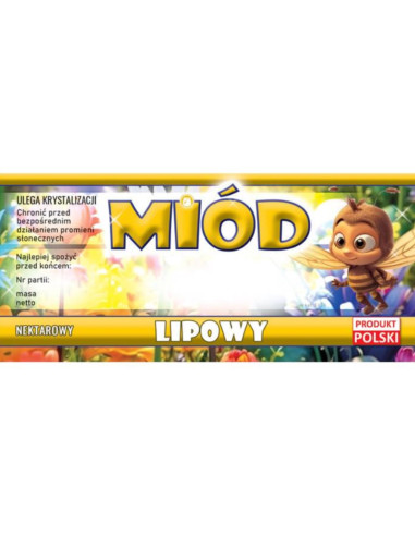 ETYKIETY NA MIÓD LIPOWY – 100 SZT.