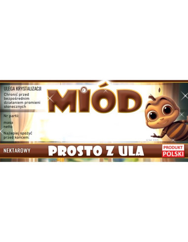ETYKIETY NA MIÓD PROSTO Z ULA – 100 SZT.