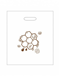 TORBY FOLIOWE LDPE 50 SZT. 30 X 35 CM "PLASTER MIODU"