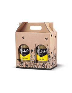 PUDEŁKO NA 2 SŁOIKI 900ML (1szt)