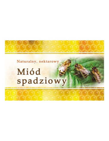 ETYKIETY MAŁE (MIÓD SPADZIOWY) 45X25 – 100 SZT.