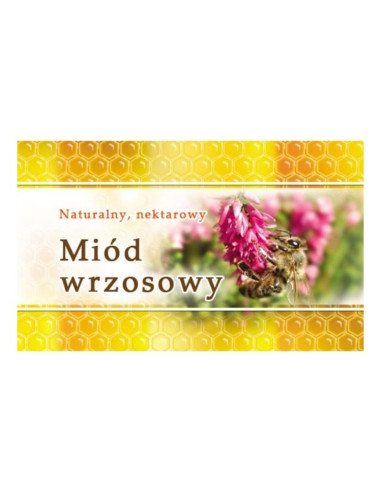 ETYKIETY MAŁE (MIÓD WRZOSOWY) 45X25 – 100 SZT.