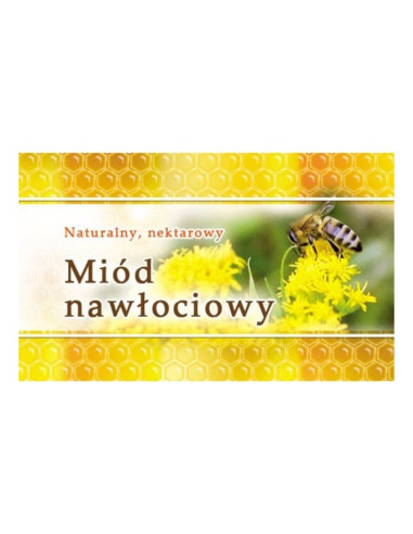 ETYKIETY MAŁE (MIÓD NAWŁOCIOWY) 45X25 – 100 SZT.