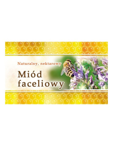 ETYKIETY MAŁE (MIÓD FACELIOWY) 45X25 – 100 SZT.