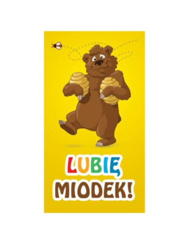 ETYKIETY MAŁE "LUBIĘ MIODEK" 45X25 – 100 SZT.