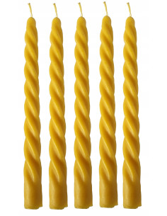 ŚWIECZKA - KRĘCONA - 5 SZTUK