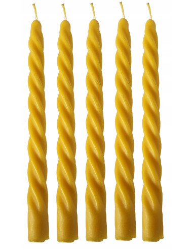 ŚWIECZKA - KRĘCONA - 5 SZTUK
