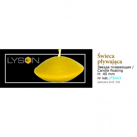 FORMA SILIKONOWA - ŚWIECA PŁYWAJĄCA - WYSOKOŚĆ 4CM