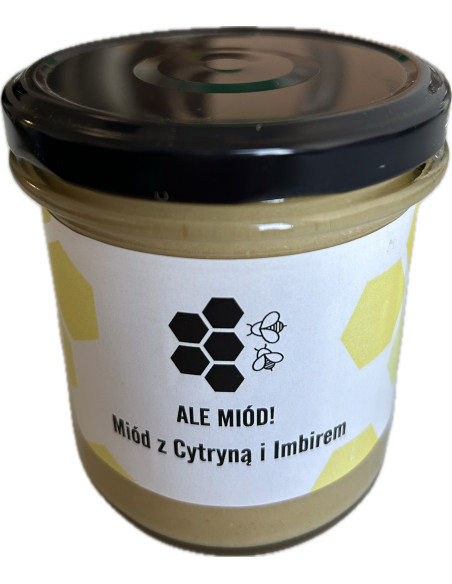 MIÓD Z CYTRYNĄ I IMBIREM - 400G