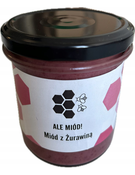 MIÓD Z ŻURAWINĄ - 400G