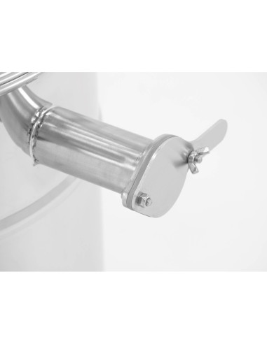 ODSTOJNIK NIERDZEWNY - 70L - Z SITEM STOŻKOWYM