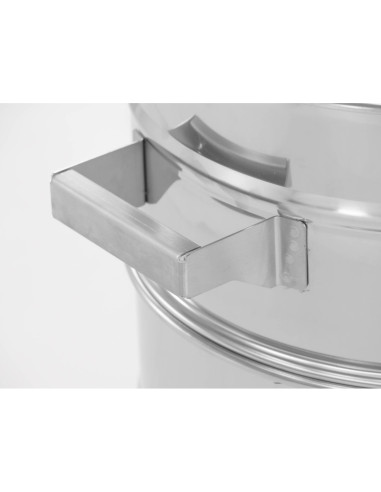 ODSTOJNIK NIERDZEWNY - 70L - Z SITEM STOŻKOWYM