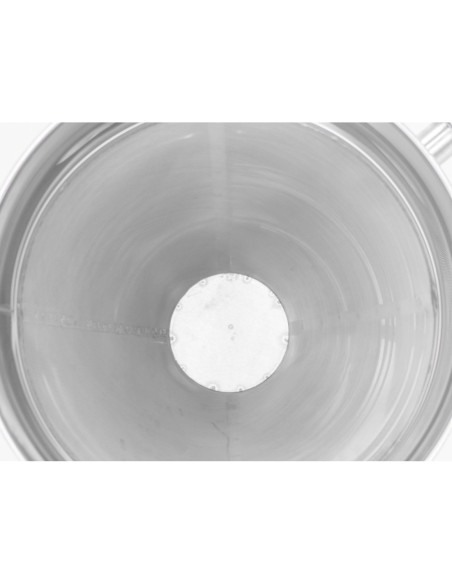 ODSTOJNIK NIERDZEWNY - 100L - Z SITEM STOŻKOWYM