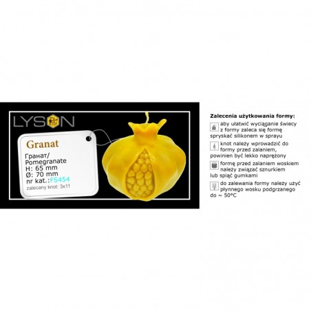 FORMA SILIKONOWA - GRANAT - WYSOKOŚĆ 6,5CM