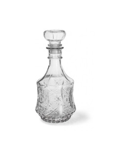Zdobiona Szklana Karafka z Korkiem 250 ml