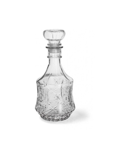 Zdobiona Szklana Karafka z Korkiem 250 ml