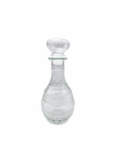 Zdobiona Szklana Karafka z Korkiem - 250 ml