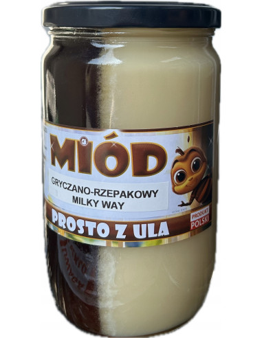 Miód Milky Way - Rzepakowo-Gryczany - 1250g