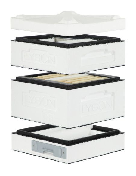 Mini dennica do mini ula WL, Dadant CLASSIC na ramki modułowe, niemalowany