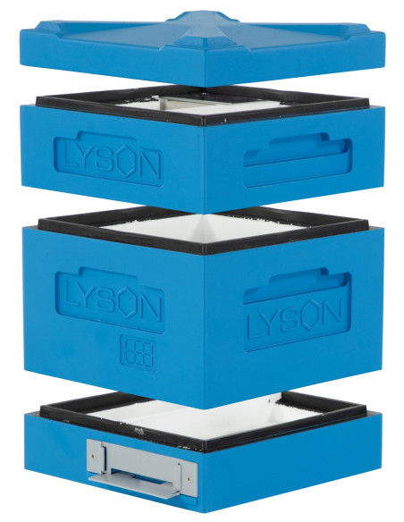 Mini dennica do mini ula WL, Dadant CLASSIC na ramki modułowe, malowany (niebieski)