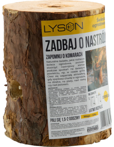 Świeca Ogrodowa Antykomarowa – Citronella
