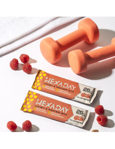 Baton Proteinowy Malinowy Hexaday 45g