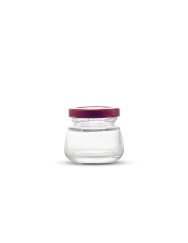 Słoiczek 50 ml z Czerwoną Metalową Zakrętką