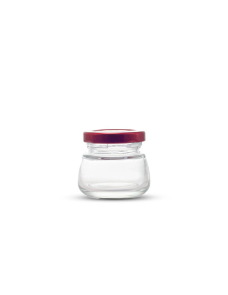 Słoiczek 50 ml z Czerwoną Metalową Zakrętką