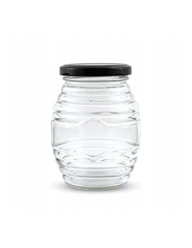 Słoik w Prążki 100 ml z Nakrętką