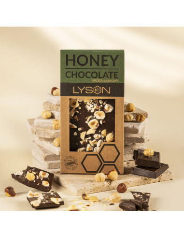 Czekolada z Miodem i Orzechami Laskowymi, 50g