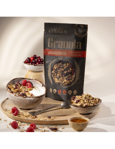 Granola Owocowa z Miodem i Pyłkiem Pszczelim –...