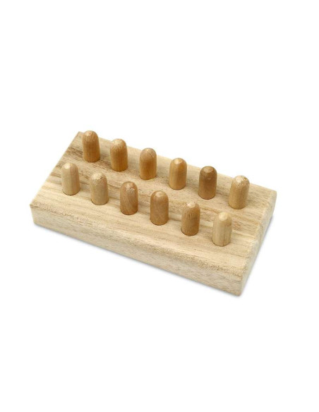 Drewniany Szablon do Wyrobu Miseczek Matecznikowych – 12 Gniazd