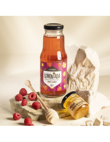 Lemoniada z Miodem i Maliną – 300 ml
