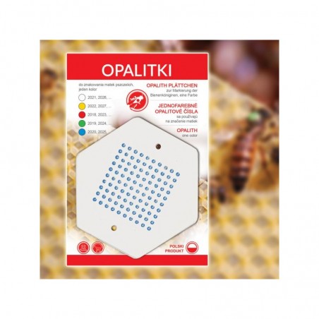 OPALITKI DO ZNAKOWANIA MATEK - POLSKIE - NIEBIESKIE