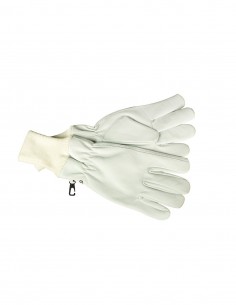 RĘKAWICE SKÓRZANE, KRÓTKIE ZE ŚCIĄGACZEM - ROZMIAR S - XXL