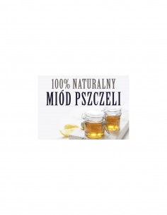 TABLICA Z NAPISEM - "100% NATURALNY MIÓD PSZCZELI" - XXL