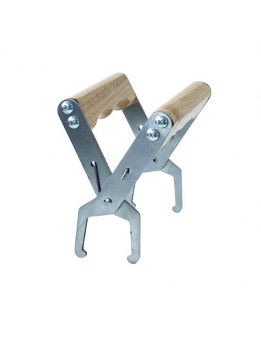 CHWYTACZ DO RAMEK - METALOWY Z DREWNIANĄ RĄCZKĄ