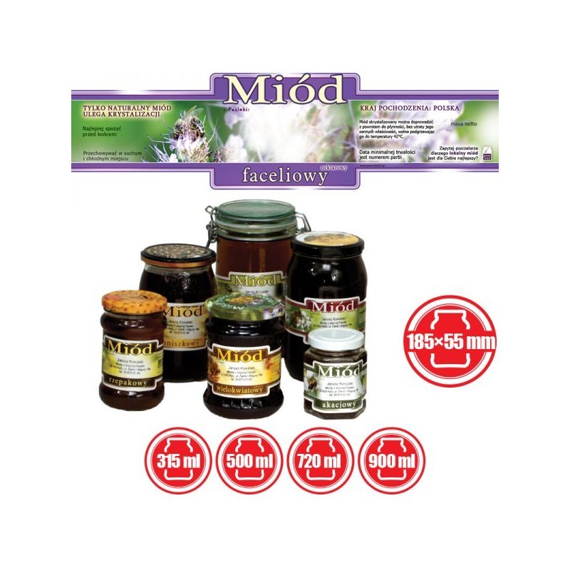 ETYKIETY OZDOBNE NA MIÓD FACELIOWY 185X55 – 100...