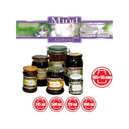 ETYKIETY OZDOBNE NA MIÓD FACELIOWY 185X55 – 100 SZT.