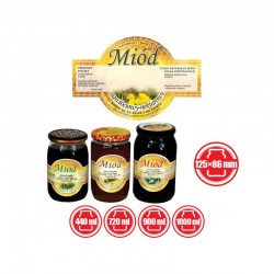 ETYKIETY OKRĄGŁE NA MIÓD NAWŁOCIOWY NEKTAROWY 125X86 –... 2