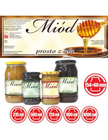 ETYKIETY NA MIÓD PROSTO Z ULA 154X60 (DUŻE) –...