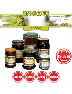 ETYKIETY OZDOBNE NA MIÓD LIPOWY 185X55 – 100 SZT. 2